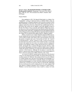 Herbert E. Bolton. The Spanish Borderlands: A Chronicle of Old