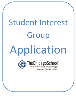 student interest group application