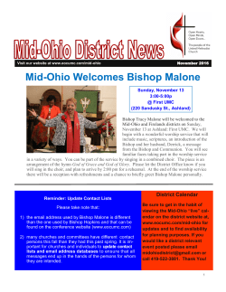 November 2016 - East Ohio Conference