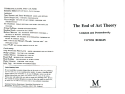 The End of Art Theory - Sichtbarkeit und Sichtbarmachung