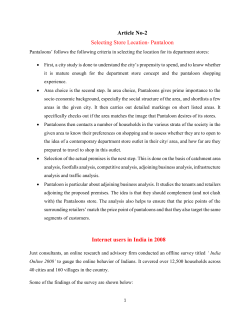 Article No-2 Selecting Store Location
