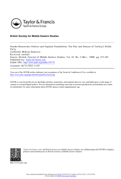 Pseudo-Democratic Politics and Populist Possibilities: The Rise and