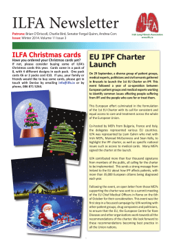 ILFA Newsletter - Irish Lung Fibrosis Association