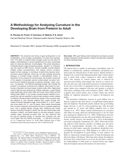A methodology for analyzing curvature in the developing brain from