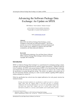 Advancing the Software Package Data Exchange: An Update on