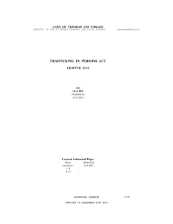 TRAFFICKING IN PERSONS ACT