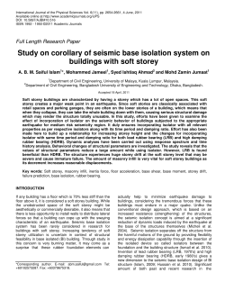 Study on corollary of seismic base isolation system on buildings with