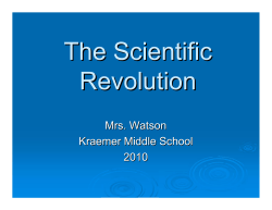 The Scientific Revolution