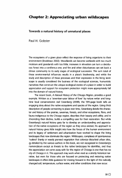 Appreciating urban wildscapes: Towards a natural history of