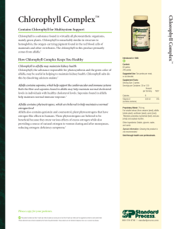 Chlorophyll Complex