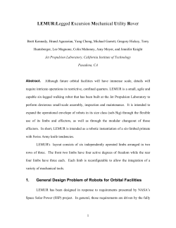LEMUR: Legged Excursion Mechanical Utility Rover