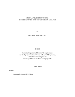 Military Budget Decisions: Inferring Trade-Offs