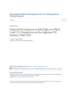 National Development and the Fight over Black Gold