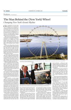 Hamodia - Plaza Capital Management, LLC / New York Wheel