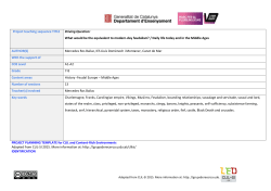 Middle Ages vocabulary