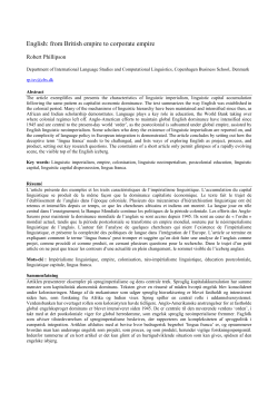 linguistic imperialism