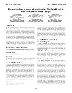 Understanding Internet Video Sharing Site Workload: A View from