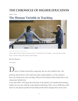The Human Variable in Teaching