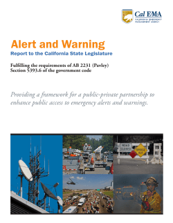 Alert and Warning - Sacramento State