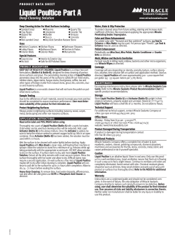 Liquid Poultice Part A