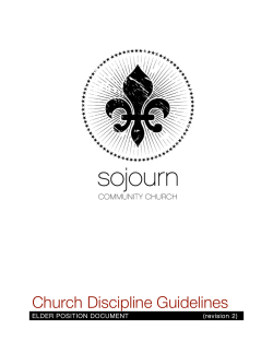 Rev.2.Sojourn Church Discipline Guidelines