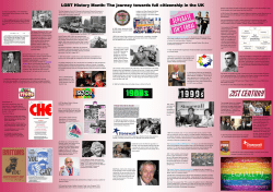 LGBT History Month: The journey towards full citizenship in the UK