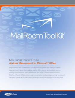 MailRoom ToolKit Office
