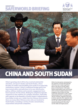 china and south sudan