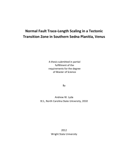 Normal Fault Trace-Length Scaling in a Tectonic Transition Zone in