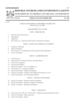 National Fire Service (Amendment) Decree 2009