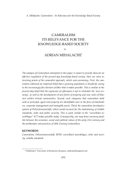 cameralism its relevance for the knowledge