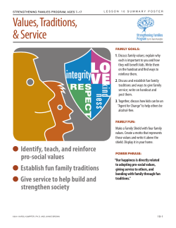 Lesson 10 Handouts - Strengthening Families Program