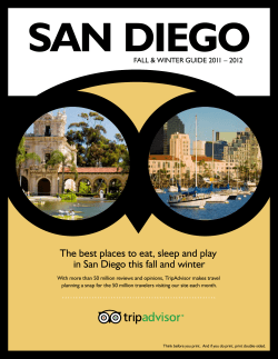 The best places to eat, sleep and play in San Diego this fall and winter