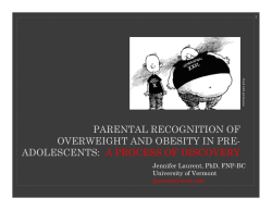 parental recognition of overweight and obesity in pre