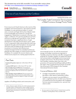 Overview of Latin America and the Caribbean