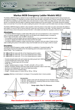 Markus MOB Emergency Ladder Models MEL2