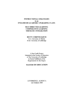 View/Open - University of Lethbridge