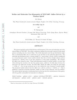 Stellar and Molecular Gas Kinematics of NGC1097: Inflow Driven by
