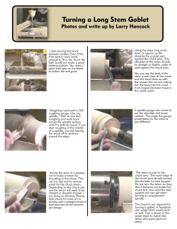 Turning a Long Stem Goblet