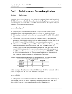 Occupational Health and Safety Code Explanation Guide 2009