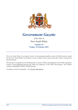 Government Gazette No 91 of 23 October 2015