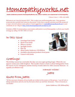 the January 2011 Newsletter
