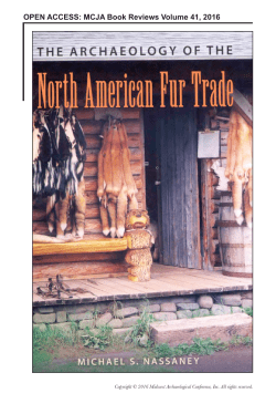 The Archaeology of the North American Fur Trade