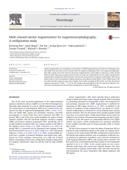 Multi-channel atomic magnetometer for magnetoencephalography