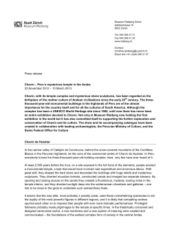 Press release Chavín
