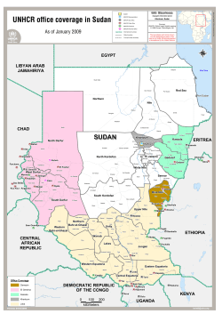 UNHCR office coverage in Sudan