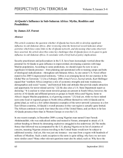 Al-Qaeda`s Influence in Sub-Saharan Africa: Myths