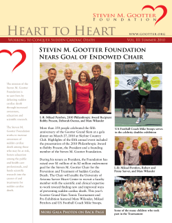 Summer 2010 - Steven M. Gootter Foundation