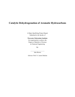 Catalytic Dehydrogenation of Aromatic Hydrocarbons