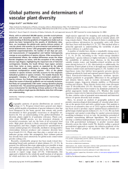 Global patterns and determinants of vascular plant diversity